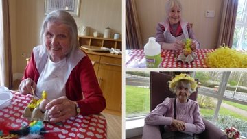 Easter arts and crafts at Hebburn care home